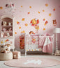 BipBop Stickers "Baby" Set 30 pz. Adesivi murali in tessuto Premium" per bambini attacca e stacca, Sicuri e Atossici. Decora le camerette dei bambini. Unici e creativi