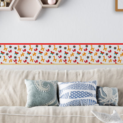 Bordo murale"Baloonsi" Greca decorativa per pareti cameretta bambini, adesivo riposizionabile e lavabile, facile applicazione e rimozione. Scopri tutta la collezione