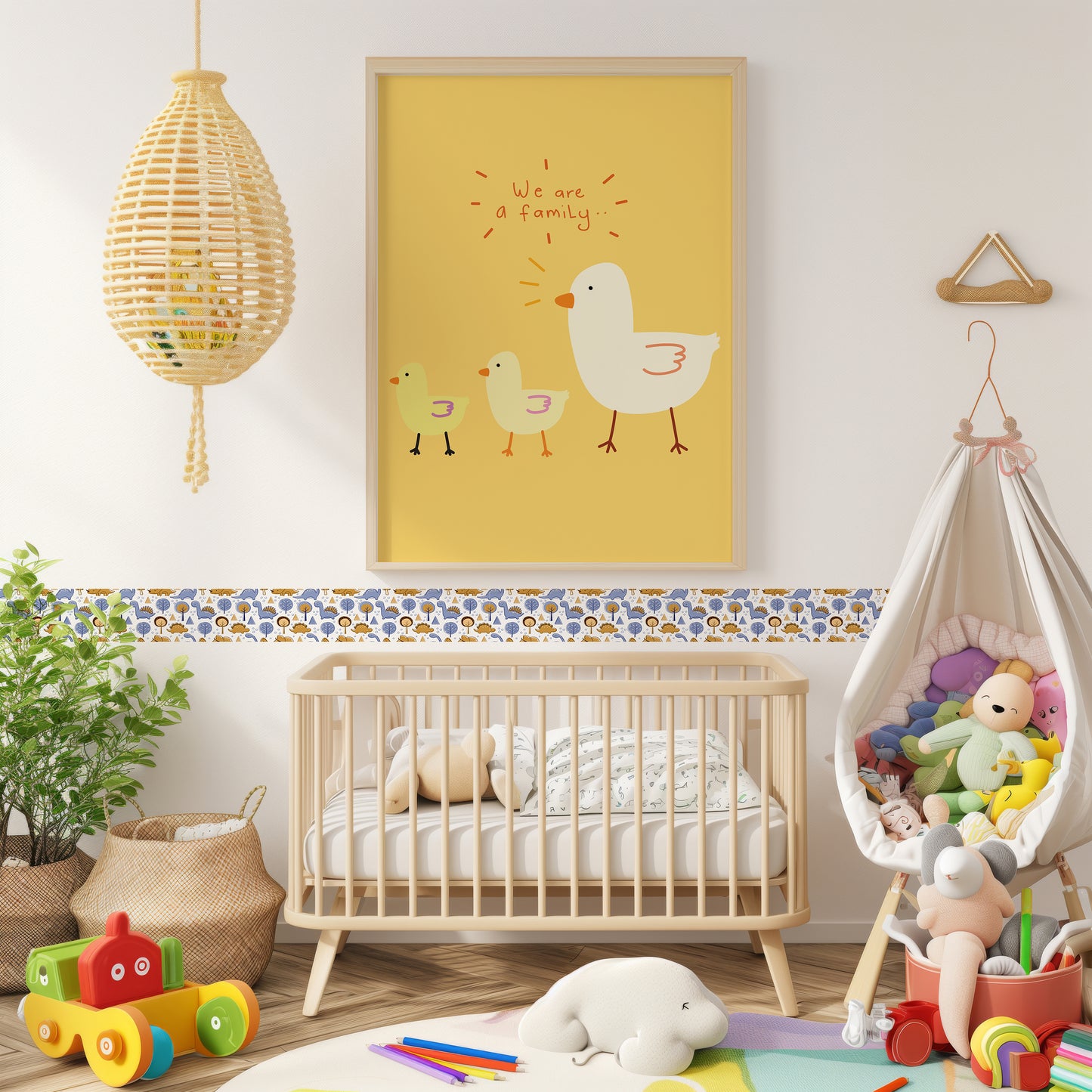 Bordo murale "Dinosauri" Greca decorativa per pareti cameretta bambini, adesivo riposizionabile e lavabile, facile applicazione e rimozione. Scopri la collezione