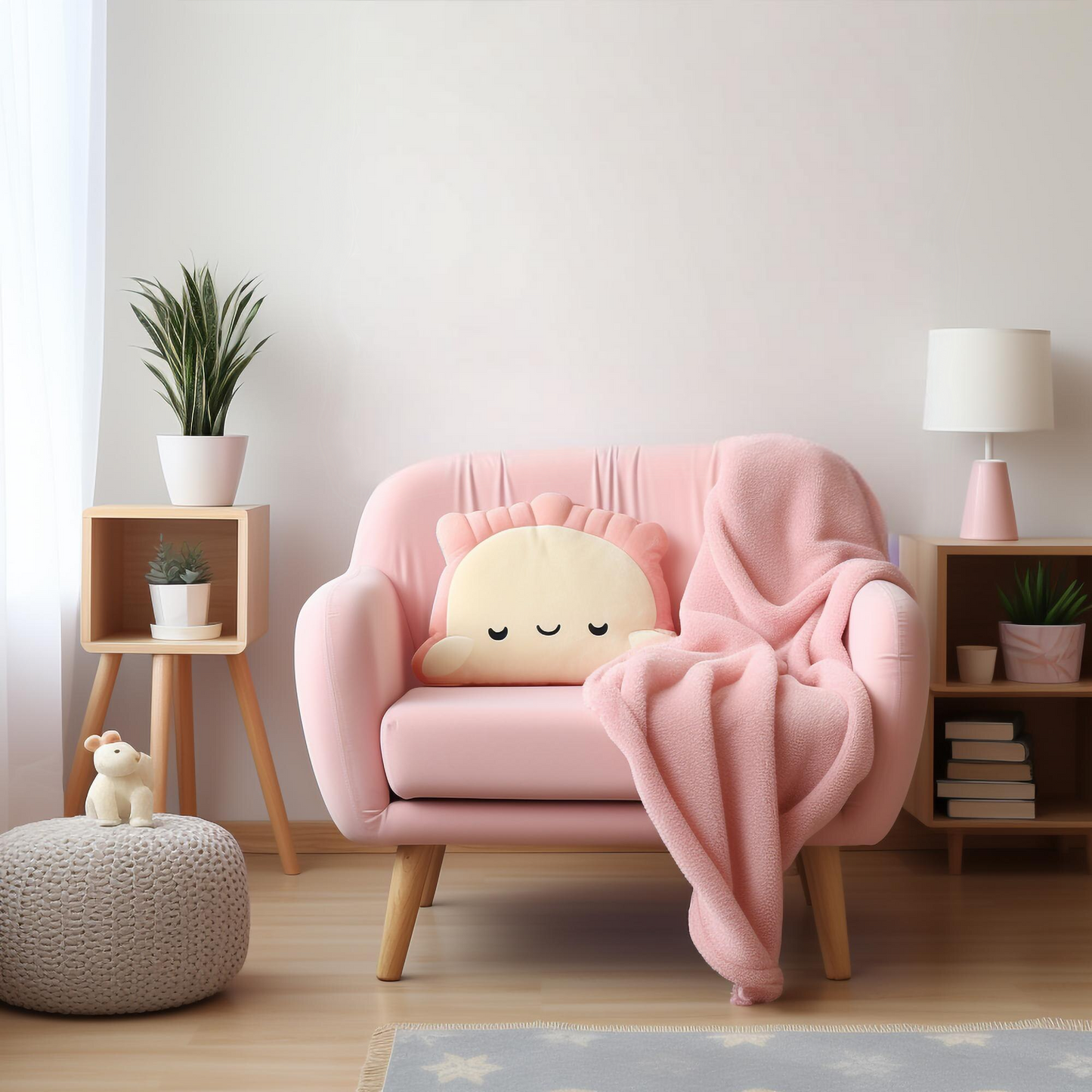 BipBop Stickers "Fiori set 70 pz" Adesivi murali in tessuto Premium" per bambini attacca e stacca, Sicuri e Atossici. Decora le camerette dei bambini. Unici e creativi