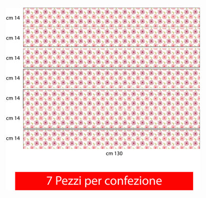 Bordo murale "Fiori" Greca decorativa per pareti cameretta bambini, adesivo riposizionabile e lavabile, facile applicazione e rimozione. Scopri tutta la collezione