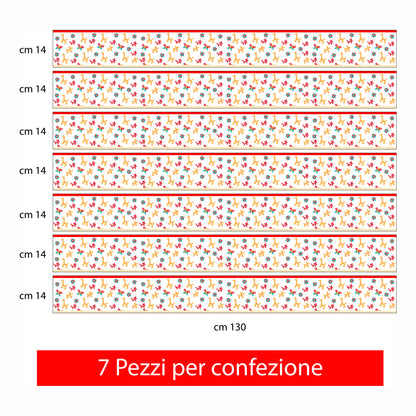 Bordo murale"Baloonsi" Greca decorativa per pareti cameretta bambini, adesivo riposizionabile e lavabile, facile applicazione e rimozione. Scopri tutta la collezione