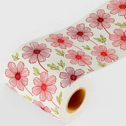 Bordo murale "Fiori" Greca decorativa per pareti cameretta bambini, adesivo riposizionabile e lavabile, facile applicazione e rimozione. Scopri tutta la collezione